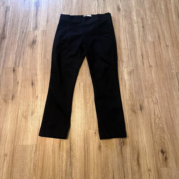 MM Lafleur Women's Size 16 Black Powerstretch The Foster Pants Straight-Leg Work - Picture 2 of 11